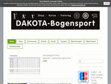 Tablet Screenshot of dakota-bogensport.de